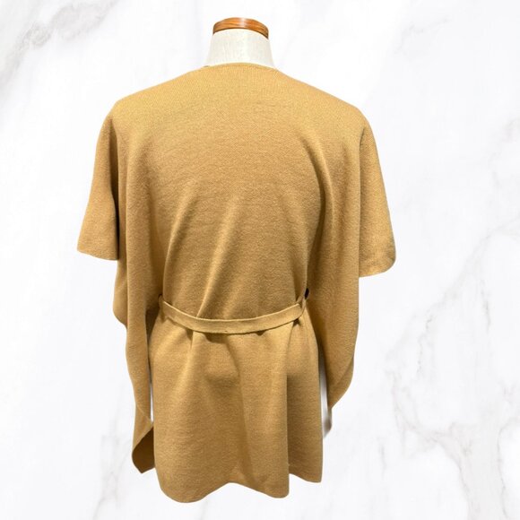 LOFT‎ Women's Oversized Camel Kimono Sleeve Open Cardigan w/Tie, Size XS/S - Picture 4 of 8